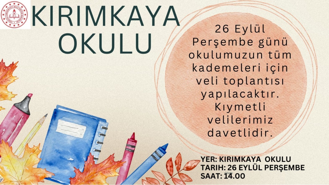 Kırımkaya Okulu Veli Toplantısı Düzenliyor 